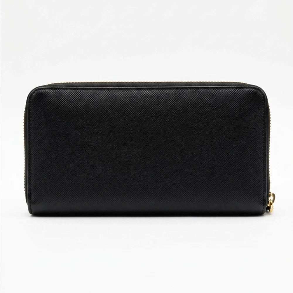 kate spade New York Black Saffiano Zip Wristlet Wallet